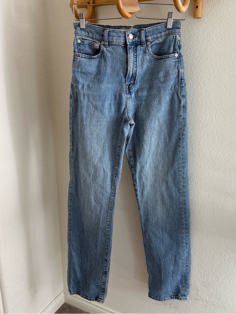 MADEWELL The Tall '90s Straight Jean blue denim high rise size 26 - Picture 3 of 10
